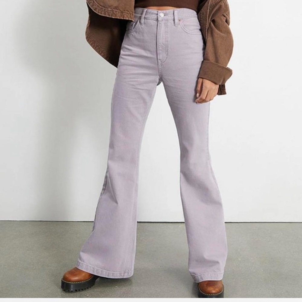Pacsun high rise lavender flare jeans